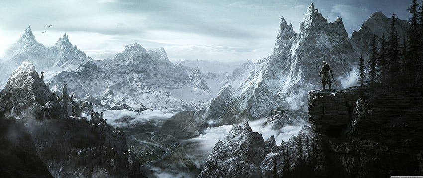 The Elder Scrolls V Skyrim Key Art ❤ pour, 21:9 Fond d'écran HD