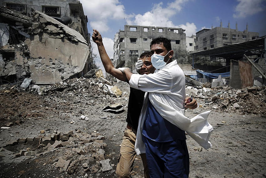 가자 지구의 이스라엘 팔레스타인 분쟁에서 HD 월페이퍼