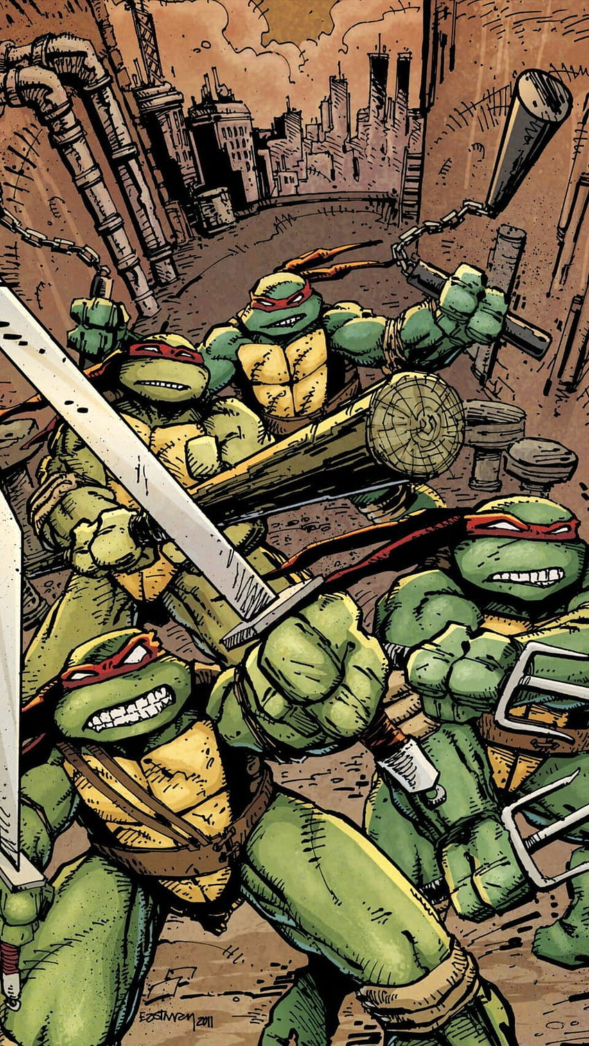 Teenage Mutant Ninja Turtles Comic Book : , , for PC and Mobile. for iPhone, Android HD phone wallpaper