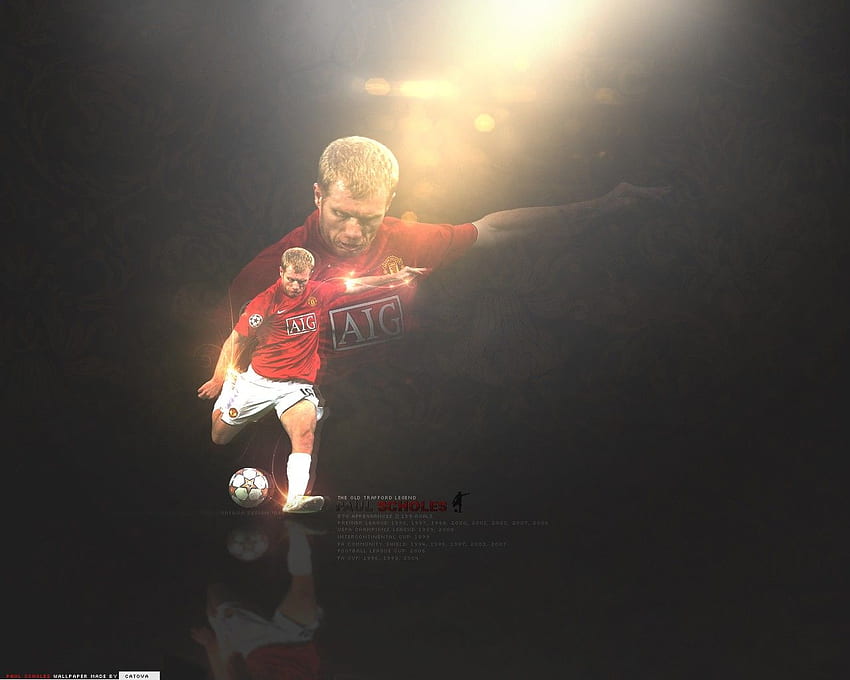 Paul Scholes (18). Manchester United HD wallpaper
