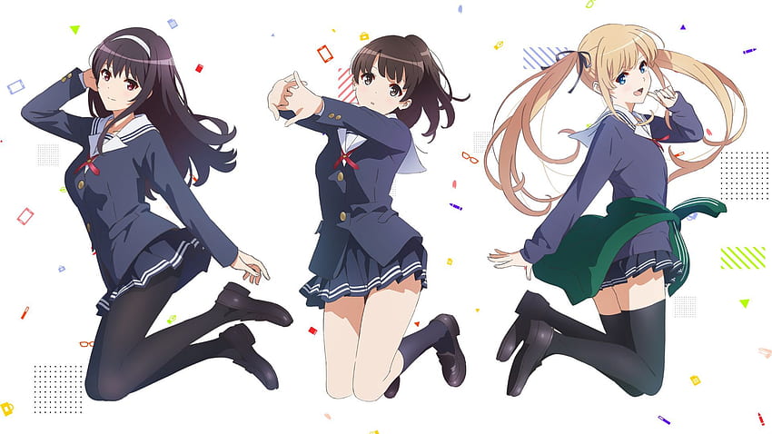 Eriri Spencer Sawamura, Megumi Kato, Utaha Kasumigaoka, Saenai Heroine No Sodatekata, Anime Girls, , , Hintergrund, Lsluli HD-Hintergrundbild