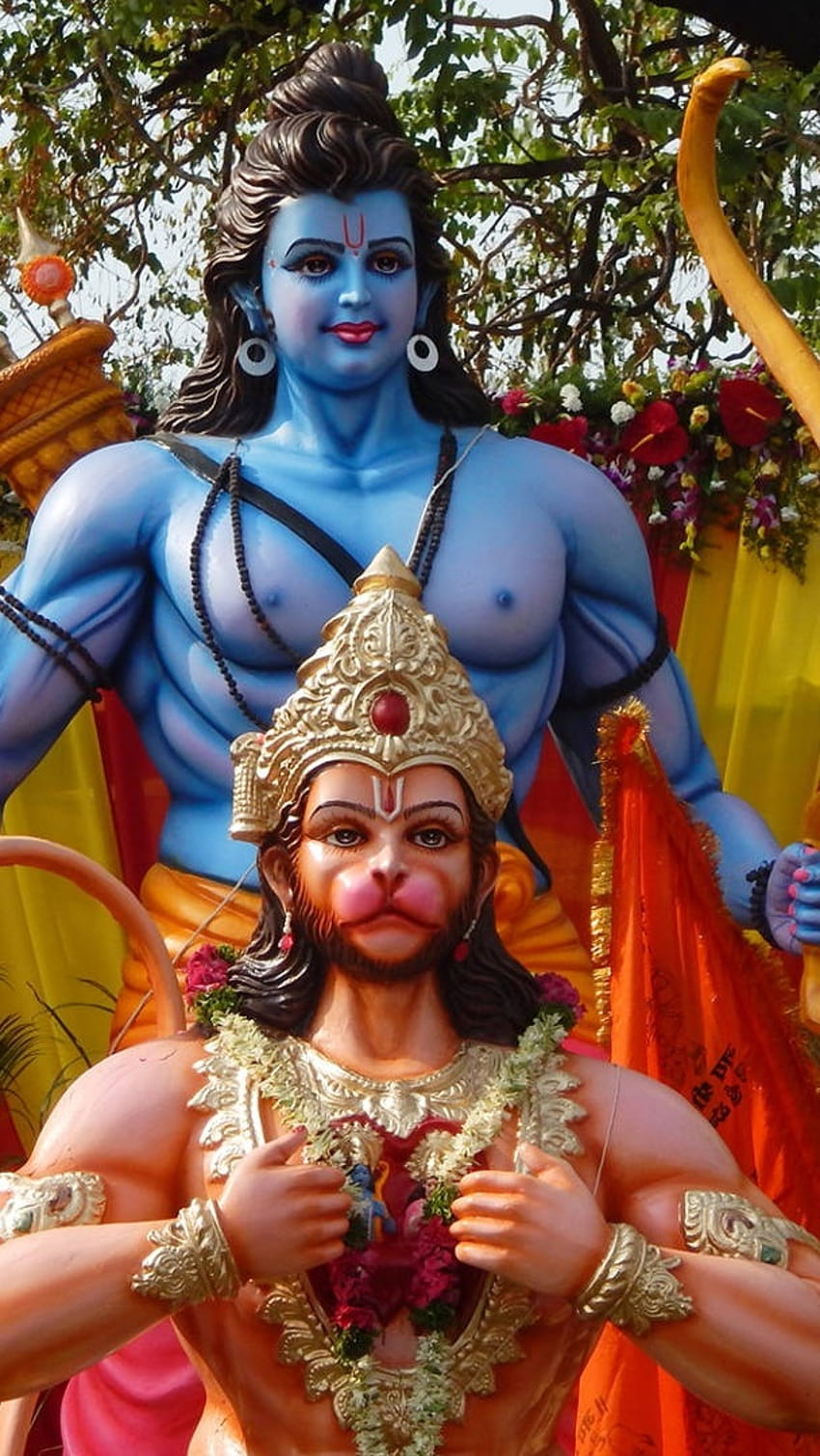 Jay Hanuman, Lord Ram Tapeta na telefon HD