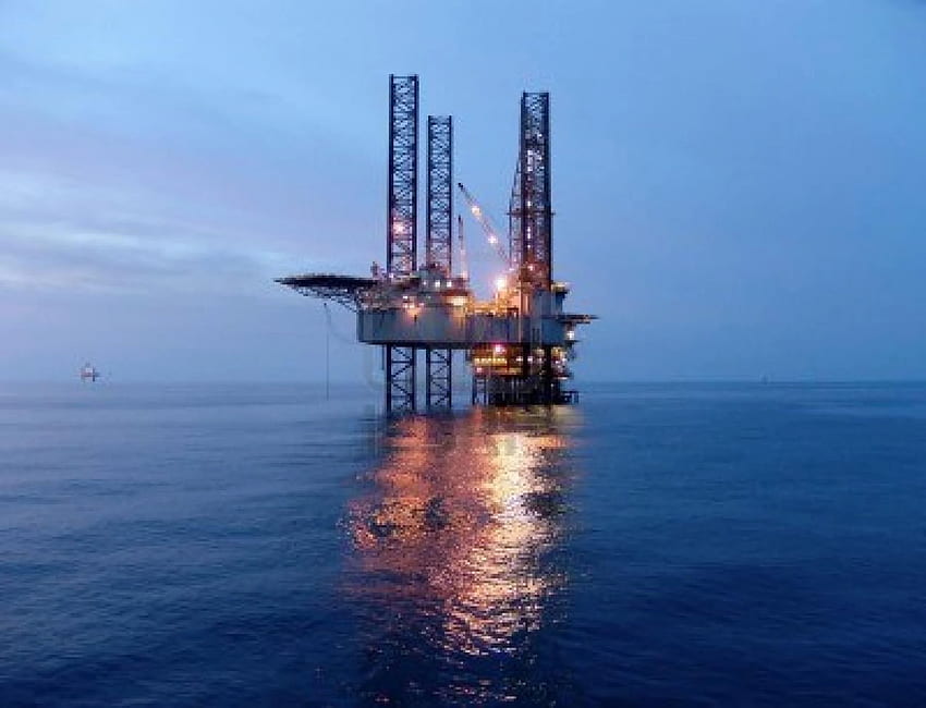 Петролна платформа, нефт и газ HD тапет