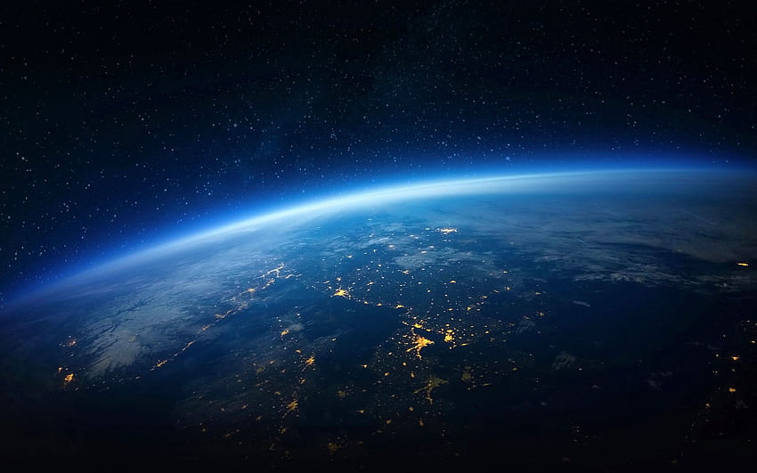 Earth Horizon Cosmos, Erde, Horizont, -Universum HD-Hintergrundbild