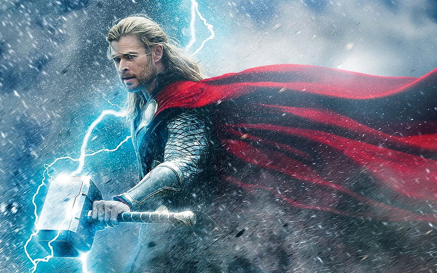 Thor, Chris Hemsworth, Men, Mjolnir, Lightning, Superhero, Marvel Comics,  Comics / and Mobile Background HD wallpaper | Pxfuel