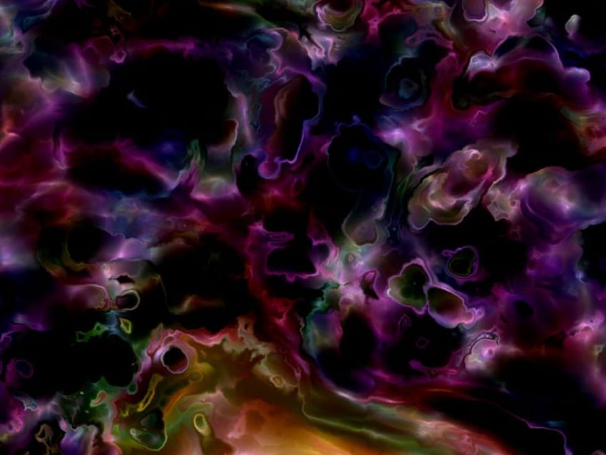 Peintures à l'huile tourbillonnantes, violet, tourbillonnant, blanc, vert, couleurs, mixtes Fond d'écran HD
