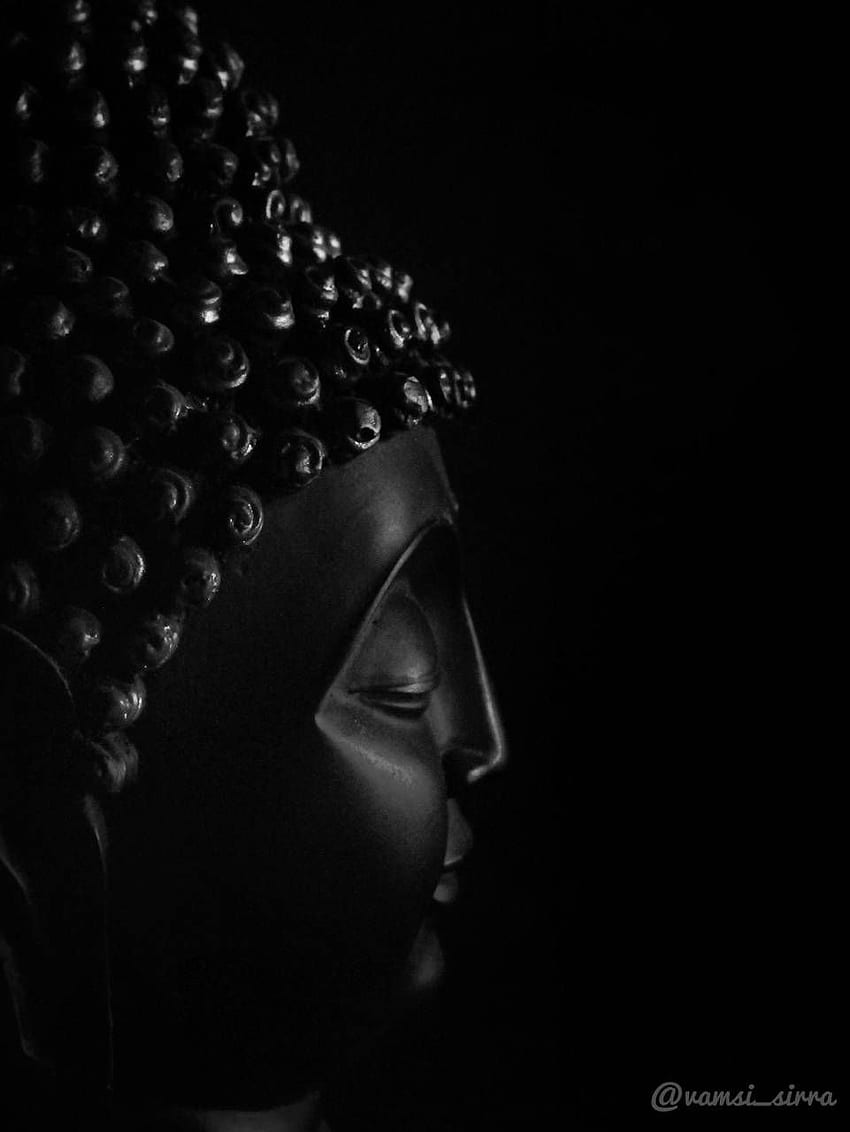 Buddha, Black and White Buddha HD phone wallpaper