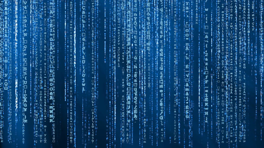 Blauer animierter Matrixhintergrund, Computercode mit Symbolen und Zeichen. Bewegungshintergrund - VideoBlocks ... HD-Hintergrundbild