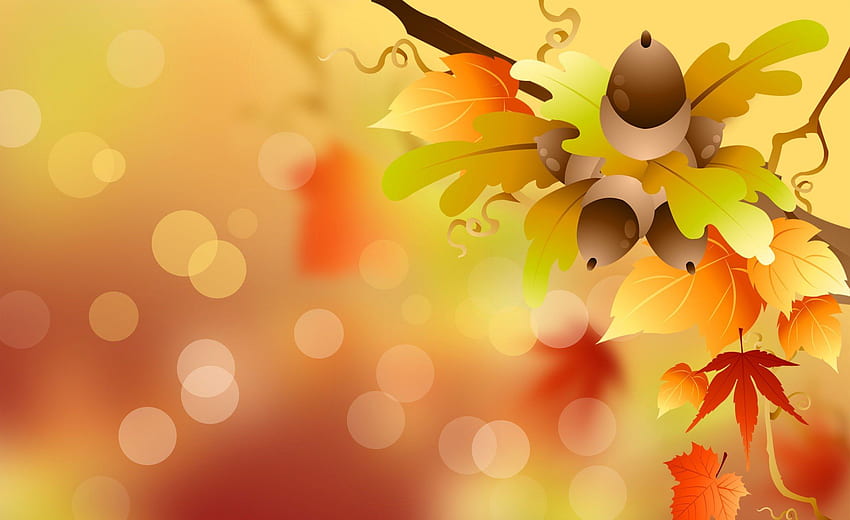 Autumn let you feel the magic of Fall, Cartoon Fall HD wallpaper