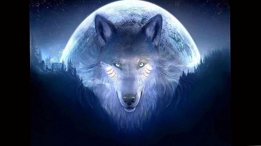 Spirit Of The Wolf Wolf .pro หมาป่าวิญญาณสีม่วง วอลล์เปเปอร์ HD