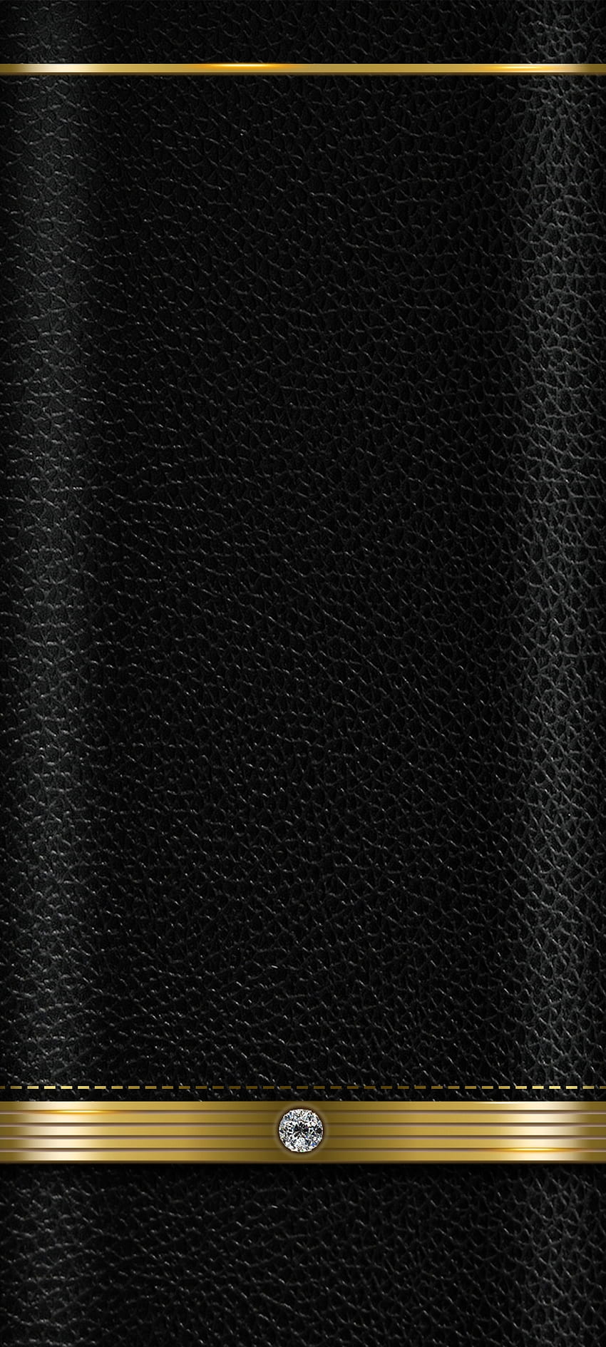 Black leather cover, business, symmetry, dark, luxury, Golden HD phone wallpaper
