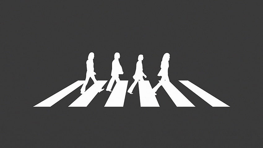 for , laptop. beatles abbey road music art, The Simpsons Abbey Road HD wallpaper