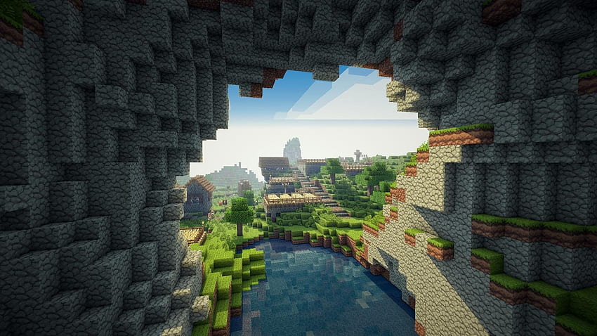 Minecraft-Hintergrund, Minecraft-Shader HD-Hintergrundbild