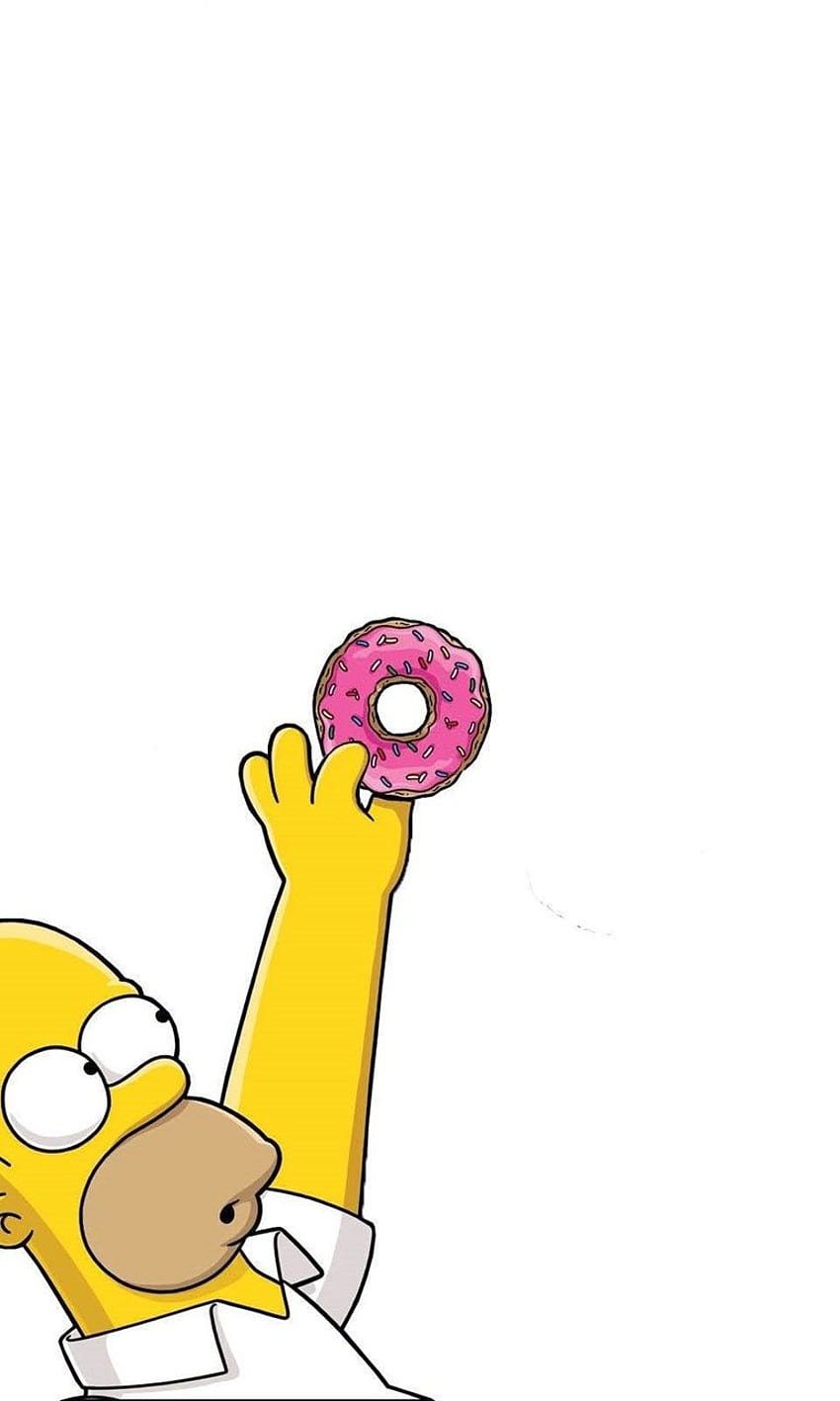 Donuts Simpsons Hintergrund, Homer Donuts HD-Handy-Hintergrundbild