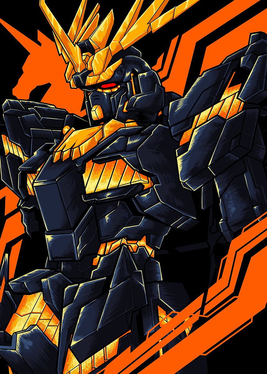 Pôster de Gundam Banshee pela arte finala de Wahyudi. Displate. Gundam , Arte Gundam, Gundam Papel de parede de celular HD