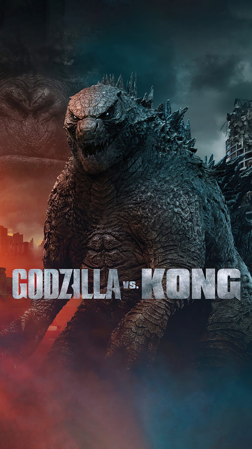 Godzilla kontra Kong King Of The Monsters 2021 iPhone 6, iPhone 6S, iPhone 7, , tło i Tapeta na telefon HD
