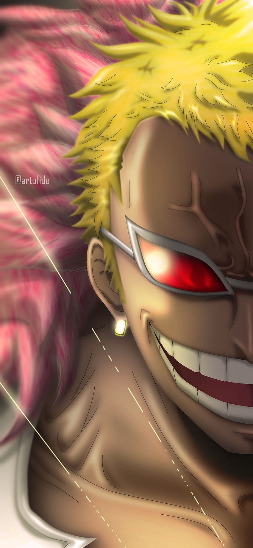 Heavenly Demon - Donquixote Doflamingo in 2021. One piece drawing, One piece tumblr, One piece iphone HD phone wallpaper