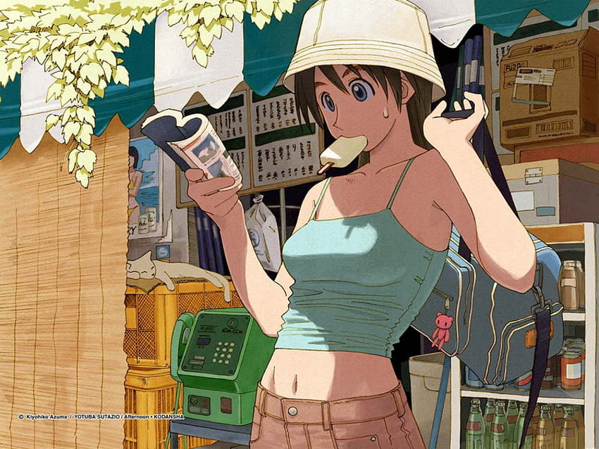 hot summer day, other, girls, anime HD wallpaper