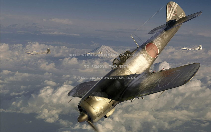 Wwii Japanese Zero Ww2 Aircraft Military - Ki 84 Art -, Avion WW2 Fond d'écran HD