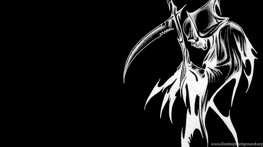 Grim Reaper Background, Black Reaper HD wallpaper