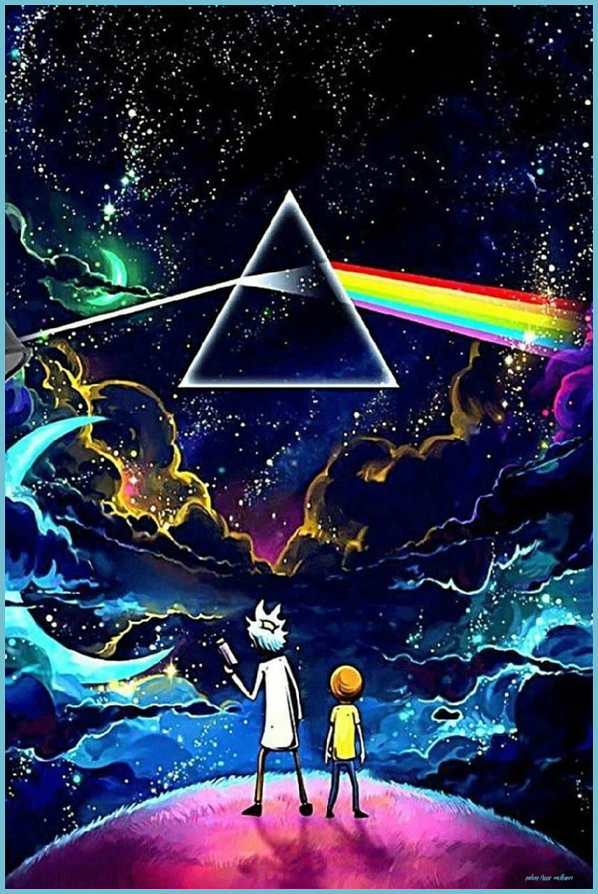 Pin By Rohan Rocky On H Cartoon , Rick And Morty Poster - Galaxy Trippy HD phone wallpaper