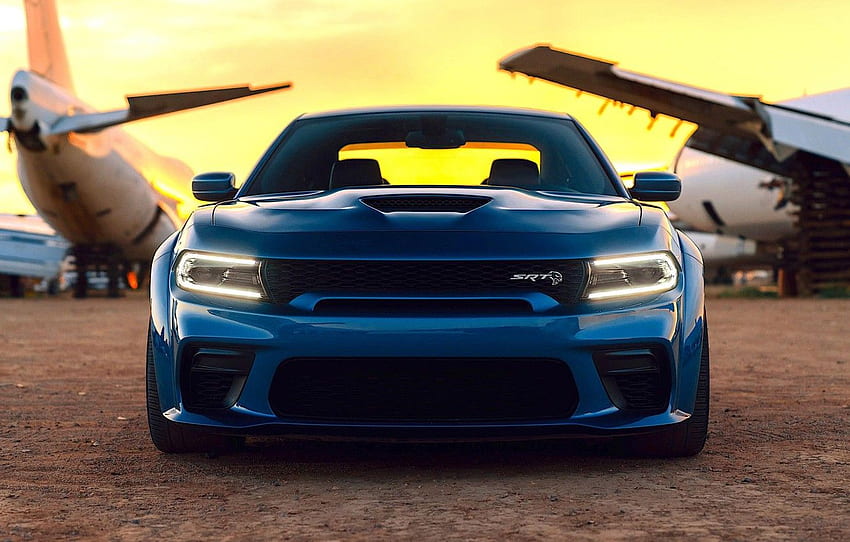 Dodge, Blue, Front, Charger, Tuning, Muscle car, Hellcat, Custom, SRT за , раздел dodge, Cool Dodge Charger HD тапет