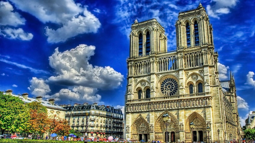 Kota, Langit, Prancis, Kotak, r, Katedral, Area Wallpaper HD