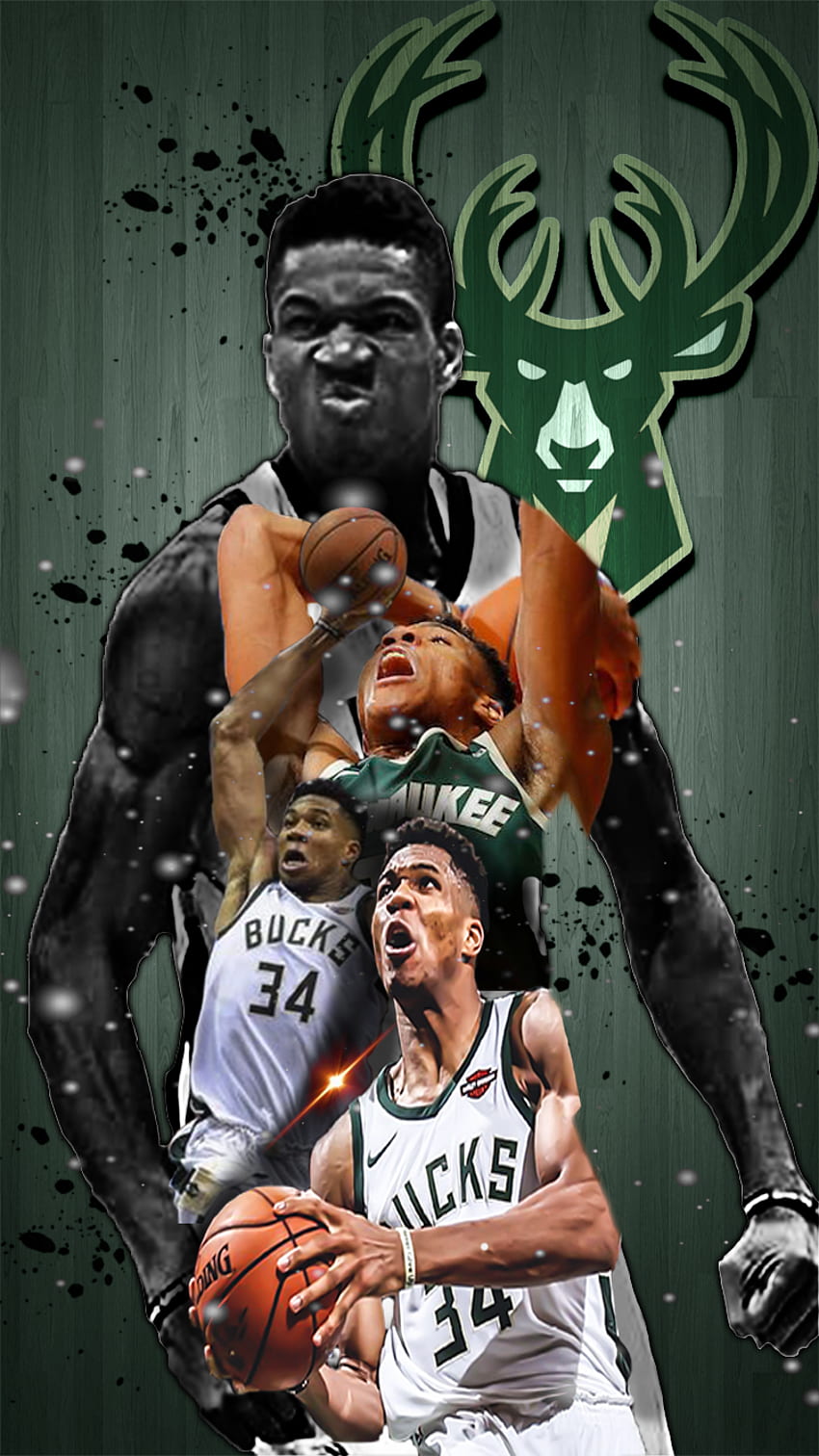 MasonArts Giannis Antetokounmpo 14inch x 18inch Silk Poster Dunk and Shot  Wallpaper Wall Decor Silk Prints for Home and Store