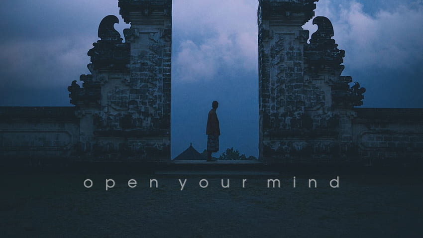 Open Your Mind, Typography HD wallpaper