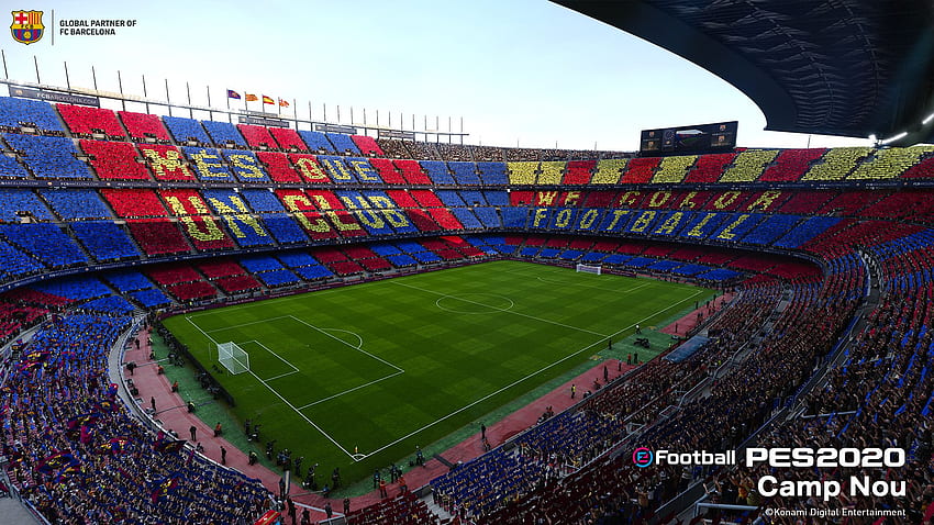 Camp Nou – PES 2020 Alle Stadien – Pro Evolution Soccer 2020, Barcelona-Stadion HD-Hintergrundbild