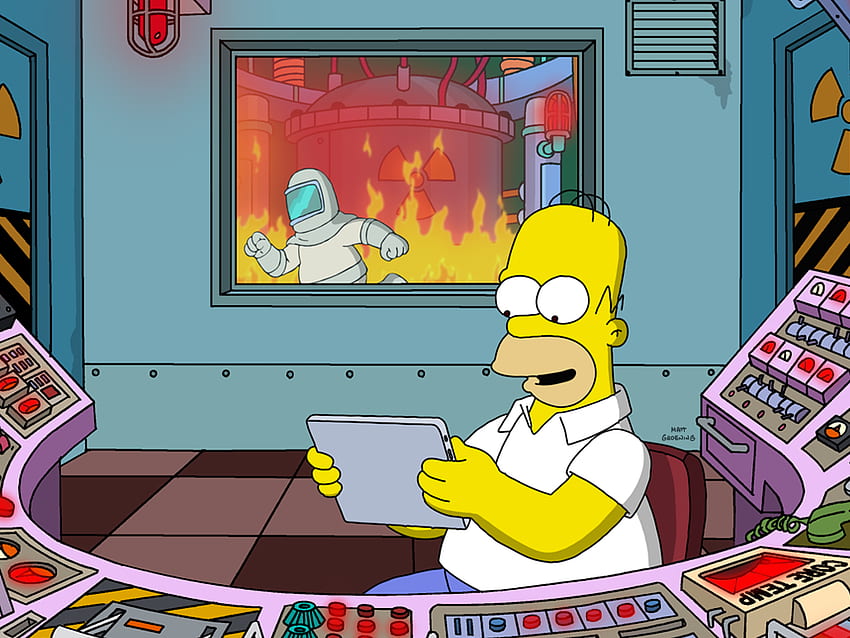 Simpsonowie będą mieli swój pierwszy odcinek na żywo w niedzielę, Homer Simpson Work Tapeta HD