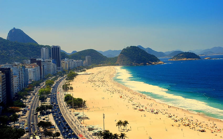 Rio De Janeiro - Brazil, Brazil, Cities, Rio De Janeiro, South America, Cocacabana Beach HD wallpaper