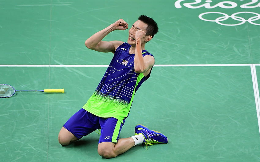 Lee Chong Wei срещу Lin Dan, полуфинал на олимпийските игри по бадминтон: Защита HD тапет