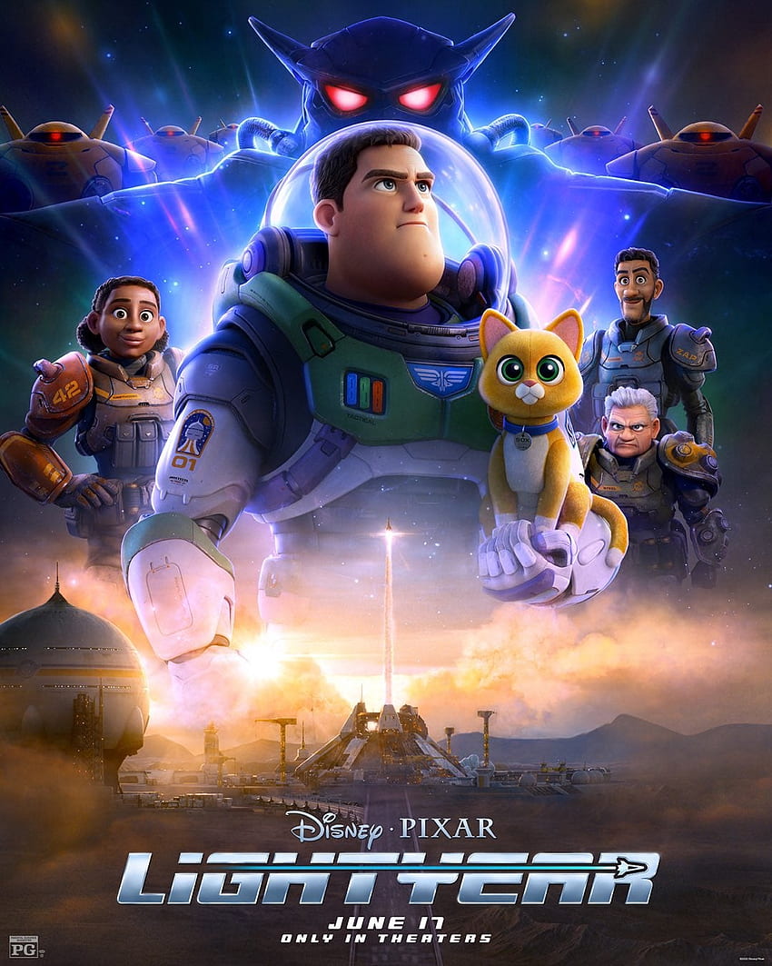 Póster oficial de 'Lightyear' de Pixar: R Movies, Disney Lightyear Movie fondo de pantalla del teléfono