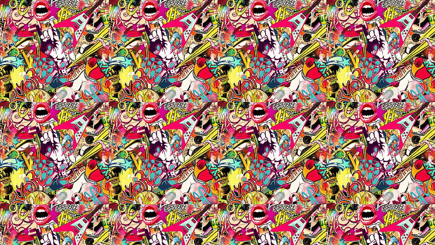 Keith Haring, Collage HD-Hintergrundbild