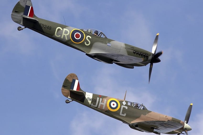 Supermarine Spitfire's, supermarine, inglés, clásico, británico, ww2, guerra, viejo, spitfire, avión, segunda guerra mundial, antiguo, avión, mundo, vintage fondo de pantalla