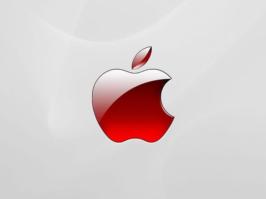Computers - Apple Aqua Red Logo - iPad iPhone, Black and Red Apple HD ...