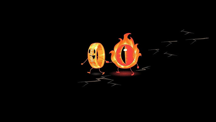 eyes, minimalistic, Sauron, The Lord of the Rings HD wallpaper