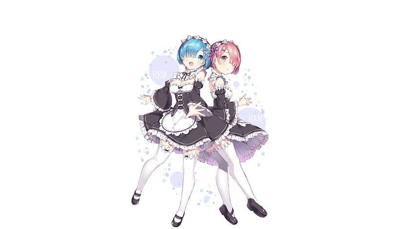 Rem und Ram, RE:zero, minimal HD-Hintergrundbild