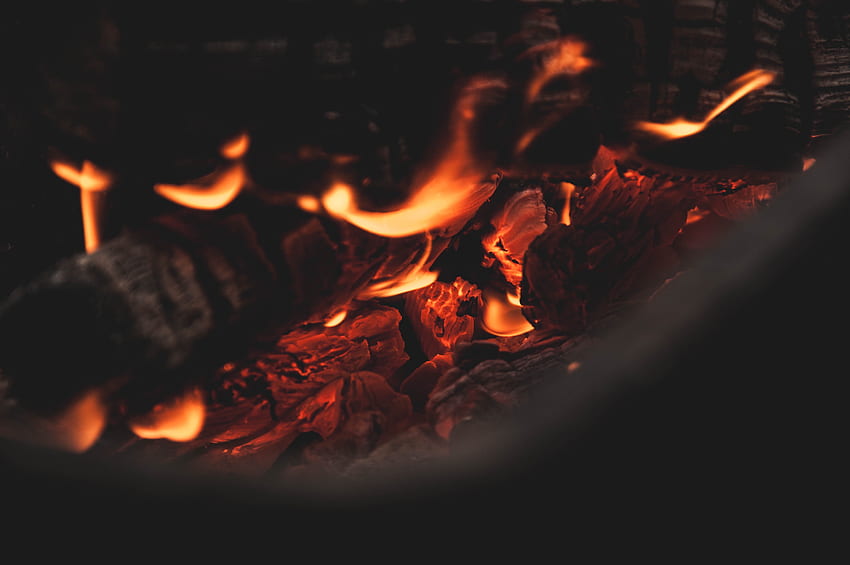 Fire, Bonfire, Coals HD wallpaper