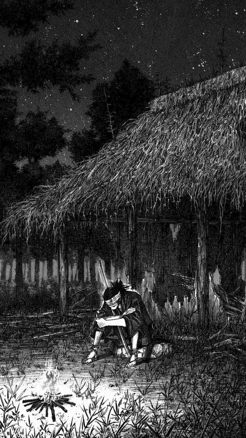 Vagabond, 혼자, 예술, 애니메이션, Miyamoto-Musashi, Musashi, 만화, Inoue-takehiko, Takezo, lonely HD 전화 배경 화면