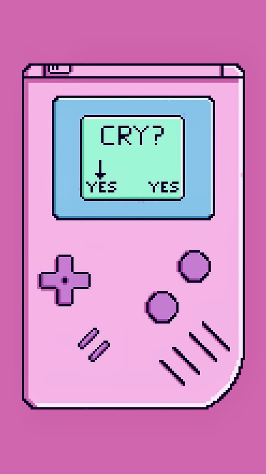 Game over, Pink Gameboy HD phone wallpaper