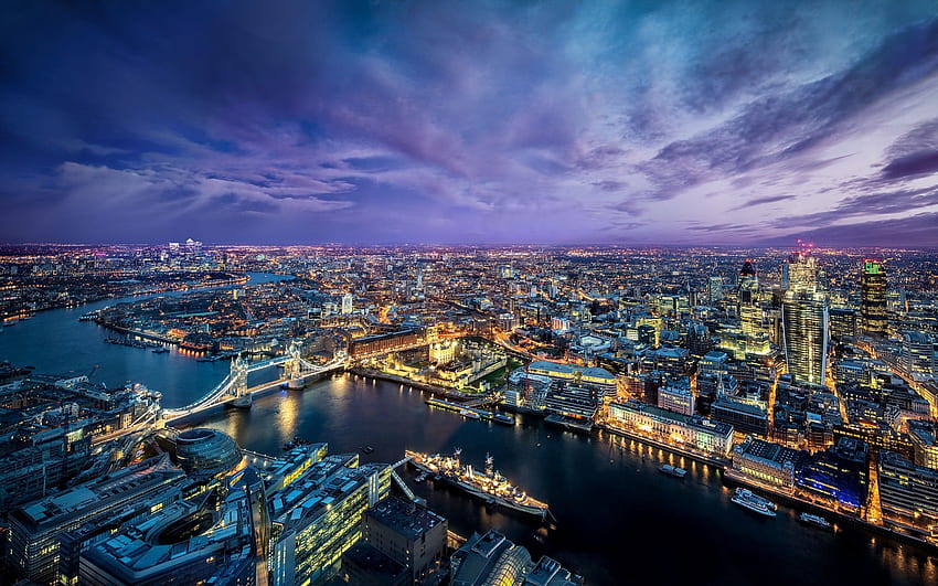 London, Inggris, Kota, Cityscape, Sungai, Sungai Thames, Jembatan London Wallpaper HD