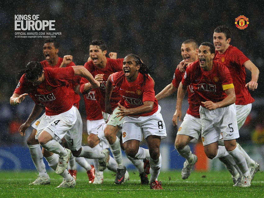 Manchester United Team, Manchester United 2008 HD wallpaper