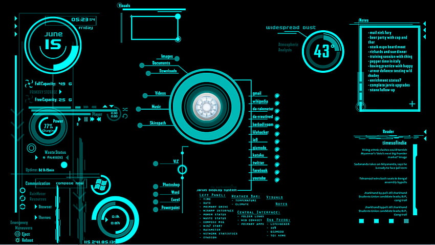 Jarvis Live for Windows HD wallpaper | Pxfuel