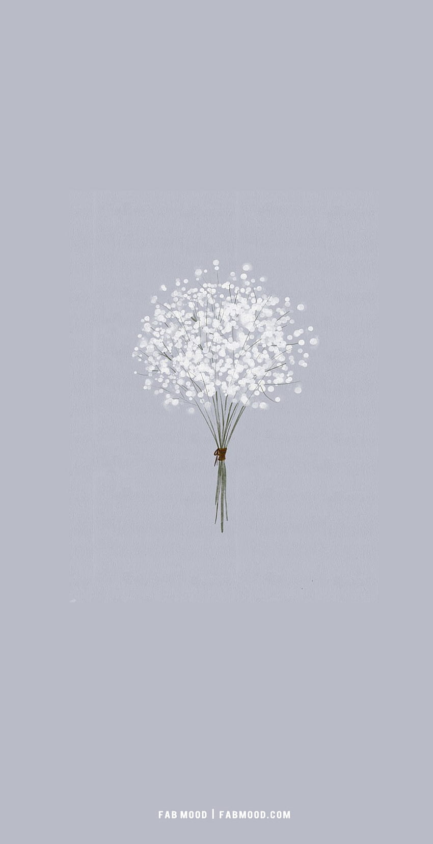 Joli bouquet de gypsophile blanc pour téléphone, papier peint à fleurs, jolie fleur blanche Fond d'écran de téléphone HD