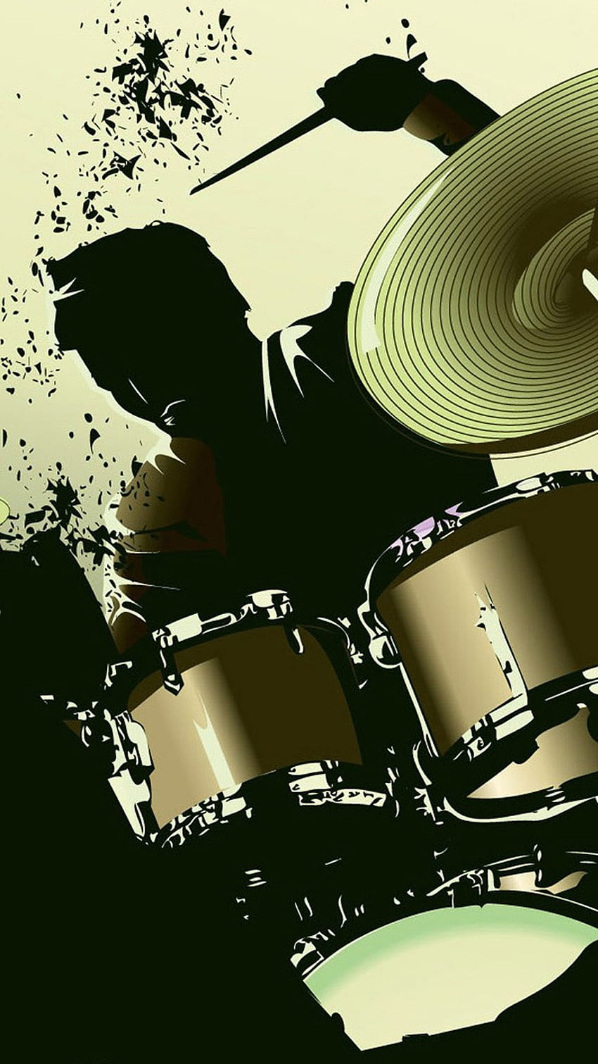 Drum kit drums blue music HD phone wallpaper  Peakpx