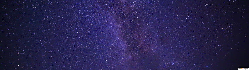 Miliardy gwiazd na nocnym niebie - słońce i niebo, 5120x1440 fioletowy Tapeta HD