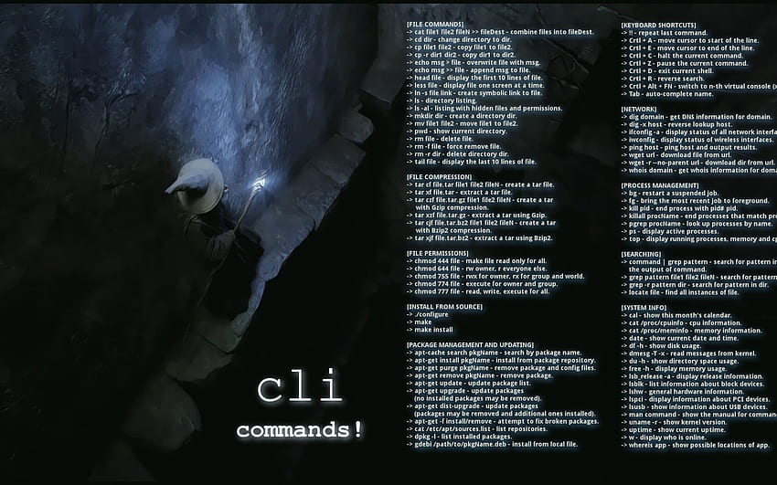 Cli Commands Poster, Gandalf, Linux, Debian • For You For & Mobile, Linux Command Sfondo HD