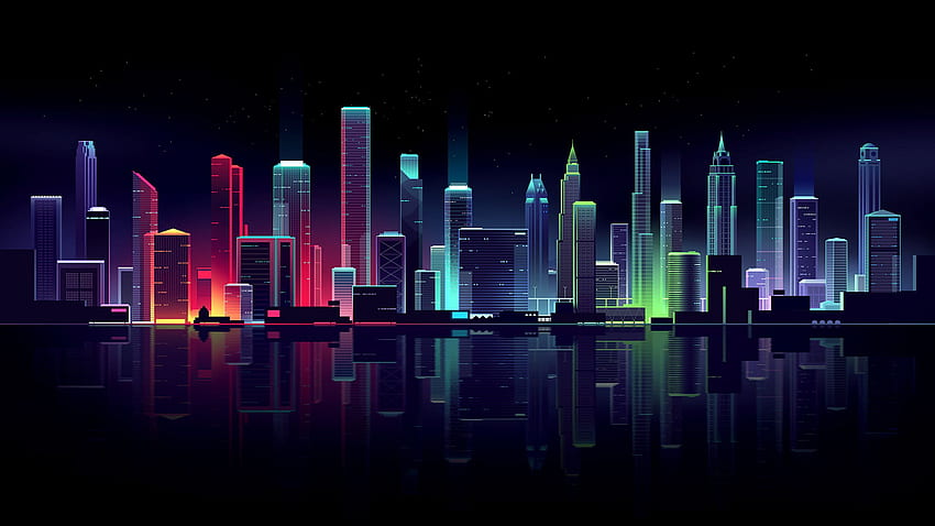 Steam Workshop - Neon City [ • Music], Neon City Lights HD wallpaper
